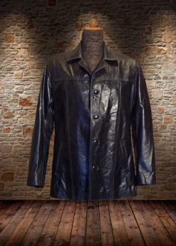 Alternative view of Ανδρικό Δερμάτινο Σακάκι King " '60s Modern "