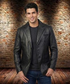 Δερμάτινο αντρικό σακάκι Safari