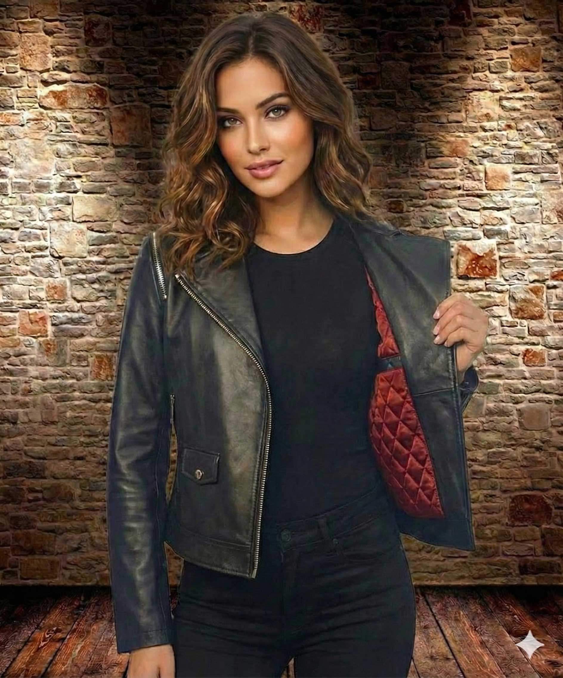Γυναικείο δερμάτινο μπουφάν Perfecto. Model: Ζ - Image 2