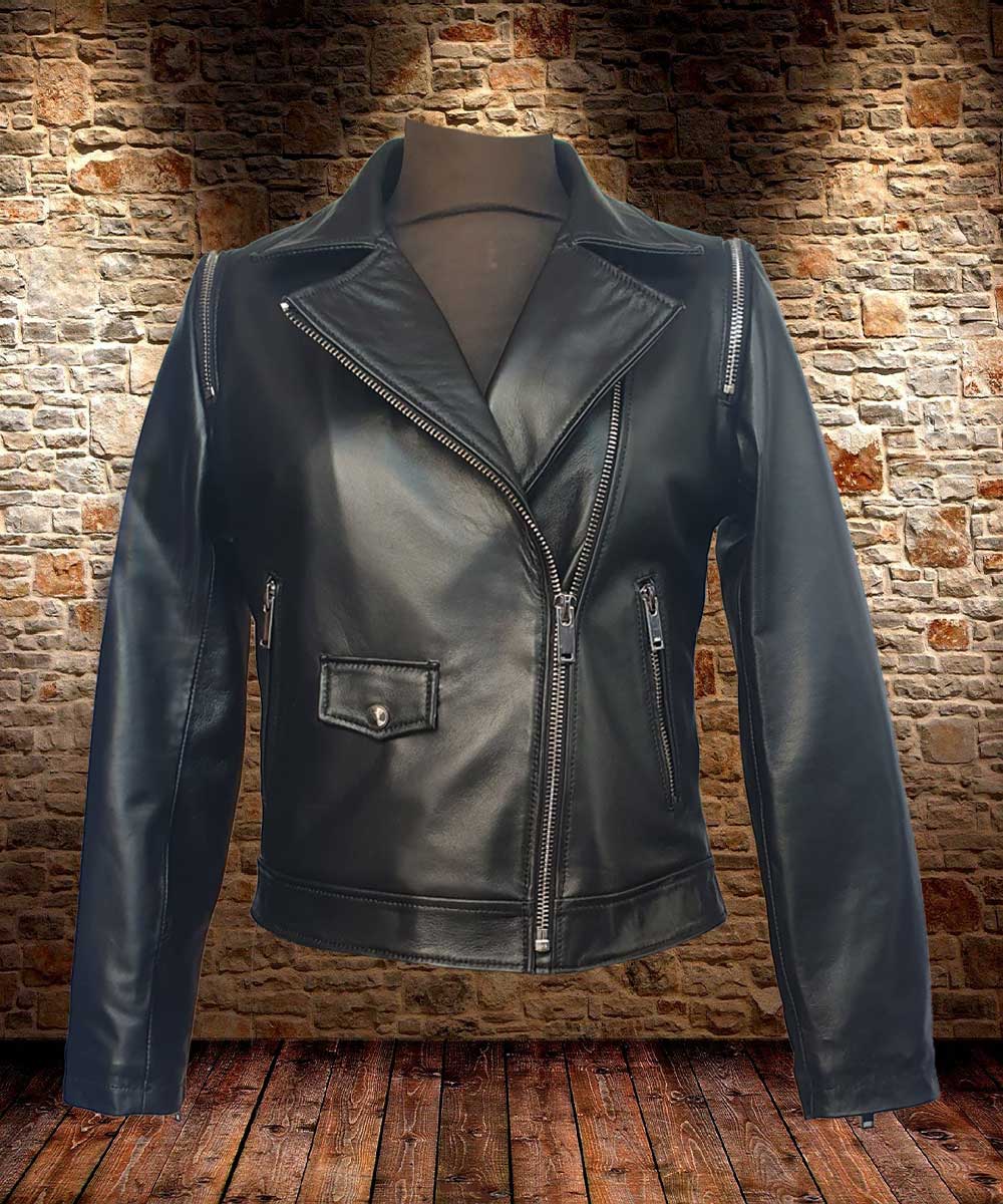 Γυναικείο δερμάτινο μπουφάν Perfecto. Model: Ζ - Image 4