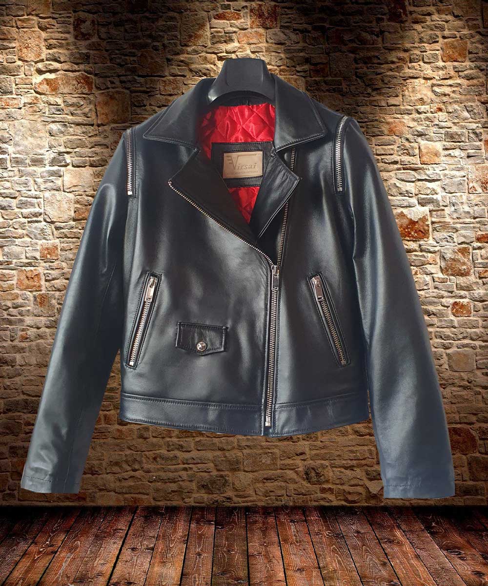 Γυναικείο δερμάτινο μπουφάν Perfecto. Model: Ζ - Image 5
